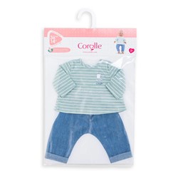 Corolle ensemble vêtements poupée - pantalon et haut pour poupon 36cm