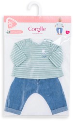 Corolle poppenkleding set - broek en shirt voor babypop 36cm