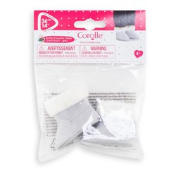 Corolle chaussures de poupée grises - Accessoires poupée 36 cm