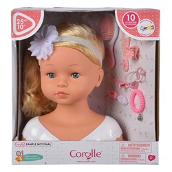 Corolle - Tête à coiffer poupée avec accessoires - Jouet coiffure pour enfants