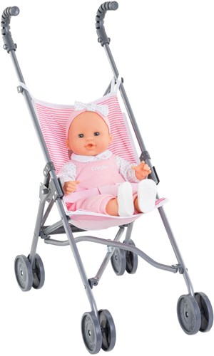 Corolle Poppenbuggy Roze - Mon Grand Poupon - Kinderwagen voor poppen-3