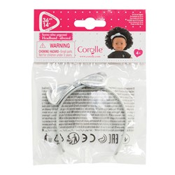 Corolle accessoire poupée serre-tête argenté pour Ma Corolle 36cm