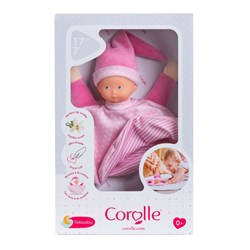 Corolle doudou rose - Tidoudou couverture bébé 17cm pour bébés