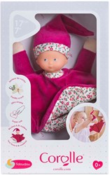 Corolle knuffeldoek roze Grenadine baby knuffelpopje 17cm zacht speelgoed