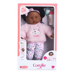Corolle poupée bébé Calin Caroline 30cm - poupée avec tétine et biberon