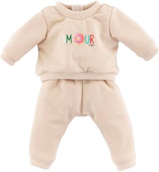 Corolle babypop trainingspak beige 36cm poppenkleding outfit