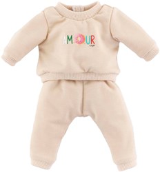 Corolle babypop trainingspak - beige outfit voor pop 42cm