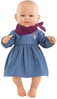 Corolle robe en jean pour poupée 42cm avec foulard - vêtement poupée-3