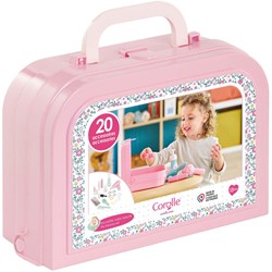 Corolle beautycase speelgoedkoffer - 20 accessoires - rollenspel vanaf 18 maanden