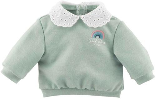 Corolle poppen sweater groen 36cm - poppenkleding regenboogprint-2