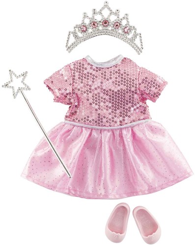 Corolle prinsessenset poppenjurk verjaardag 36cm accessoires