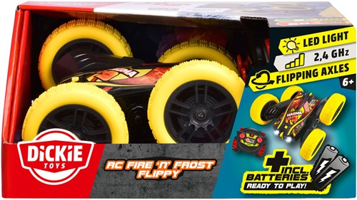 Dickie voiture RC Fire n Frost Flippy - véhicule jouet télécommandé