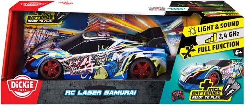 Dickie RC auto Laser Samurai - bestuurbare speelgoedauto met licht en geluid