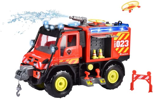 Dickie camion de pompiers Unimog U530 avec télécommande et canon à eau-2