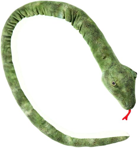 Pluchiez peluche serpent 200 cm - grand serpent en peluche doux