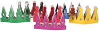 Folat - Feestkroontjes karton multikleur 6 stuks verjaardag-2