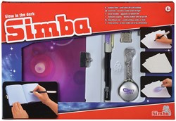 Simba dagboek geheimschrift met pen en UV-lamp paars slotje kinderen