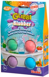 Glibbi bruisballen badspeelgoed kleurrijk fruitgeur 4 stuks kinderen