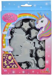 Simba Set de décoration murale licorne phosphorescente - 41 pièces