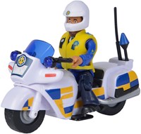 Simba Brandweerman Sam politie motor met speelfiguur Malcolm-3