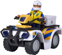 Simba Sam le pompier quad de police avec figurine Malcolm et accessoires-3
