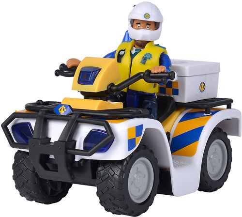 Simba Sam le pompier quad de police avec figurine Malcolm et accessoires-3