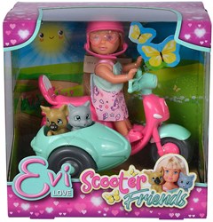Scooter Friends minipop met scooter en huisdieren - kleurrijk speelgoed