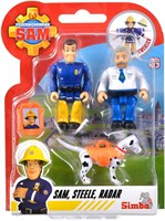 Simba Sam le pompier figurines - Sam, Steele, Radar - coffret jouet