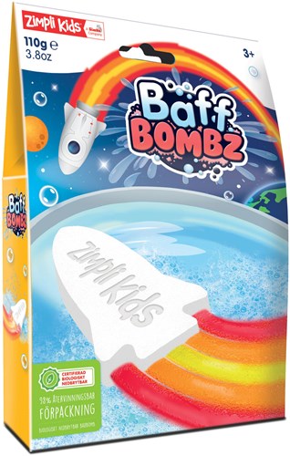 Bombe de bain fusée Glibbi jouet de bain coloré effervescent pour enfants