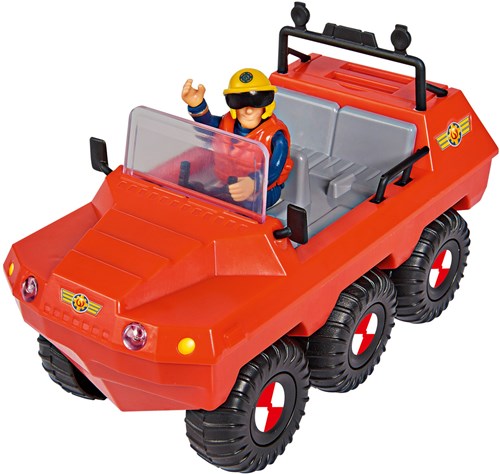 Simba Brandweerman Sam Hydrus speelgoedvoertuig met figuur - amfibie auto-3