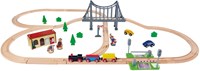 Eichhorn circuit train bois pont set de jeu FSC bois 55 pièces-3