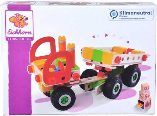 Eichhorn Constructor coffret de construction camion - jouet en bois 135 pièces-2