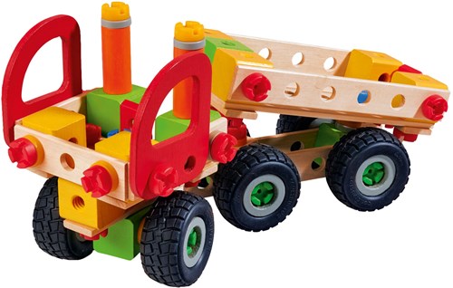 Eichhorn Constructor coffret de construction camion - jouet en bois 135 pièces-3