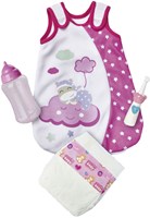 Simba accessoires poupée bébé set sommeil Laura avec biberon et sac de couchage-3