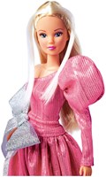 Steffi Love poupée mannequin robe de soirée rose poupée 29 cm jouet-3