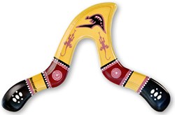 Boomerang Fan boomerang JAGUAR gaucher - boomerang sportif en bois 31cm