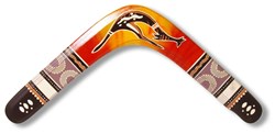 Boomerang Fan boomerang en bois Falcon gaucher multicolore 38cm 25m