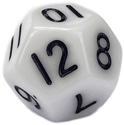 Learn Well Dobbelstenen nummers wit met zwarte stip 18mm per 10 stuks