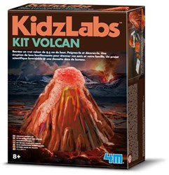 4M KidzLabs : CAST AND PAINT A FILL CANCER / F R A N S T A L I G E PACKAGE, puis éclater avec du vinaigre + de la levure chimique (non inclus), boîte 17x22x6cm, 8+