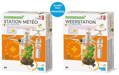 4M Kidzlabs Green Science station météo jouet éducatif - kit d'expérimentation-2