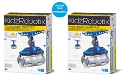 4M KIDZROBOTIX : CABLE BAN out of tin 14cm / F R A N S T A L I G E PACKAGE, avec instructions détaillées, fonctionne avec 2x1.5V AAA batteries (non incluses), boîte 24x16.5x6cm, 8+
