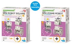 4M Kidzlabs GREEN SCIENCE/Eco-Engineering : 3-IN-1 SOLAR ROBOT MINI/ F R A N S T A L I G E PACKAGE, instructions détaillées incluses, boîte 24x22x6cm, 5+