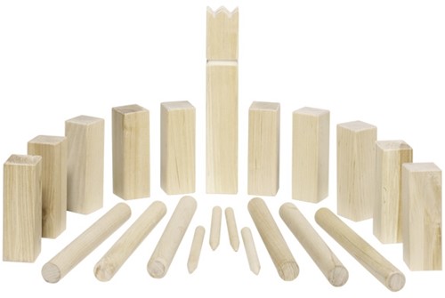 Goki Kubb, Vikings game, small size, in a cotton bag