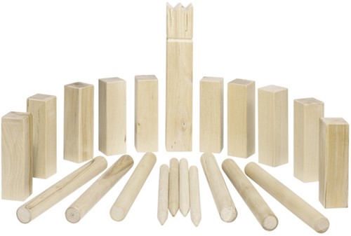 Goki Kubb, Vikings game, middle size, in a cotton bag