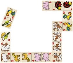 Goki Domino Dieren, 28 Stenen