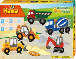 Hama coffret véhicules de chantier - 4000 perles à repasser jouet créatif