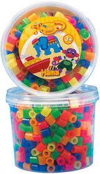 Hama strijkkralen maxi bak neonmix - 600 stuks creatief speelgoed