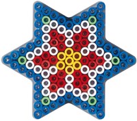 Hama plaque perles à repasser maxi étoile transparente - jouet créatif-2