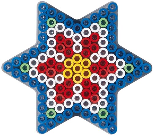 Hama plaque perles à repasser maxi étoile transparente - jouet créatif-2