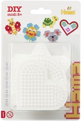 Hama plaques à repasser perles 5 pièces blanc jouet créatif